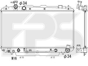 Радиатор охлаждения на Rav 4
