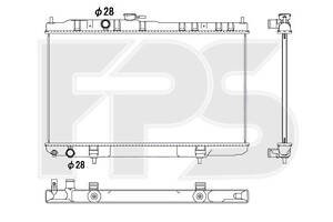 Радіатор охолодження Nissan Almera Classic (N16)