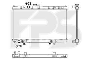 Радіатор охолодження Nissan Almera Classic (N16)