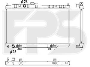 Радіатор охолодження Nissan Almera Classic (N16)