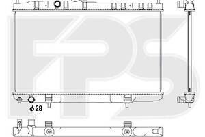 Радіатор охолодження Nissan Almera Classic (N16)  