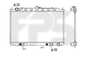Радіатор охолодження Nissan Maxima QX (00-)