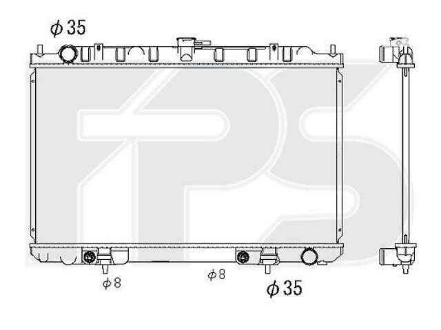 Радіатор охолодження Nissan Maxima QX (00-)