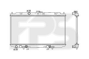 Радиатор охлаждения Nissan Primera (02-)