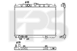 Радіатор охолодження Nissan X-Trail (T30)