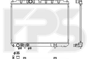Радиатор охлаждения Nissan X-Trail (T30)