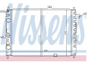 Радиатор охлаждения OPEL ASCONA C 1981- Nissens