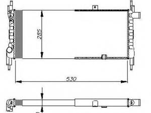 Радиатор охлаждения Opel Kadett E 1.2-1.6 -94 -AC