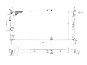 Радиатор охлаждения Opel Kadett E 1.4-2.0 i/ D 84-93