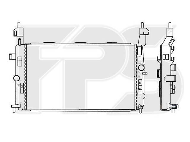 Радиатор охлаждения OPEL MERIVA A 2003- 1.41.6 Nissens