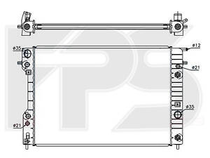 Радиатор охлаждения OPEL OMEGA B 1994- 2.5-3.2i AVA