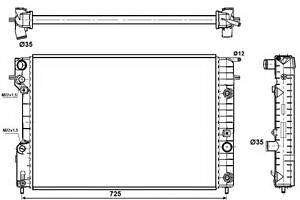 Радіатор охолодження Opel Omega B 2.0-3.0 94-03