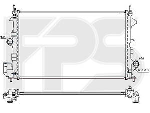 Радиатор охлаждения OPEL VECTRA C 2002- 1.61.8 без конд. AVA