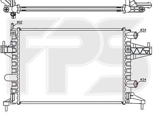 Радиатор охлаждения Opel