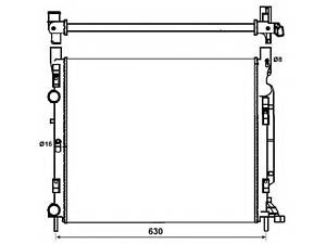 Радіатор охолодження Renault Kangoo 1.5dCi 08-