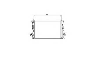 Радиатор охлаждения Renault Laguna II 1.9 dCI 01-