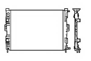 Радіатор охолодження Renault Megane II 1.4-1.6 03-09 (Economy Class)