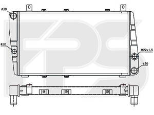 Радіатор охолодження Skoda Favorit (78) (89-)