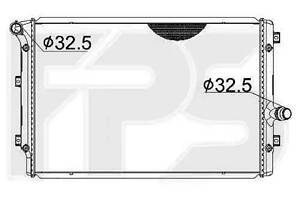 Радиатор охлаждения Skoda Octavia A5 VW Caddy 11-Golf VI Passat B6 - 2.0 TDI (Китай/Тайвань). 3L121033