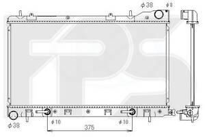 Радиатор охлаждения Subaru Forester (02-)