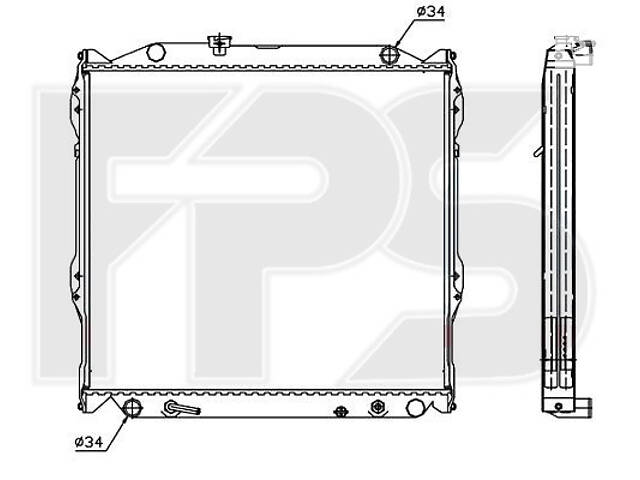 Радиатор охлаждения Toyota 4Runner (95-)