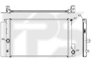 Радіатор охолодження TOYOTA AURIS 2007- 1.33-1.8 Nissens