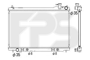 Радиатор охлаждения вода Infiniti FX35 03-08 новый неоригинал