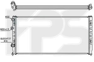 Радіатор охолодження Volkswagen Passat B4 (93-)
