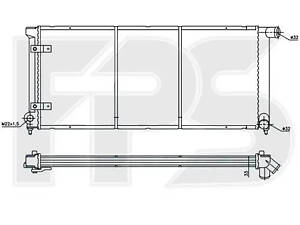 Радиатор охлаждения VW Golf II / Jetta (FPS) FP 74 A419