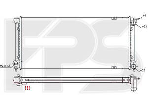 Радиатор охлаждения VW JETTA 2 1983-1992 1.61.8 Nissens