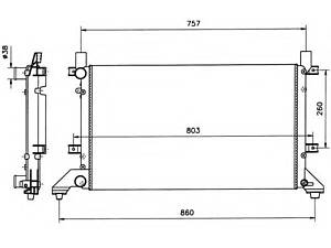 Радіатор охолодження VW LT 1996-2006 58240 NRF