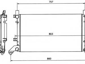 Радіатор охолодження VW LT 1996-2006 58240 NRF