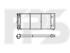 Радиатор охлаждения VW PASSAT B2 1980- 1.6-1.8 Nissens