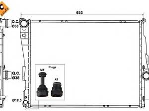Радiатор охолодження (МКПП) BMW 3 E46 320d 98-01