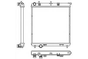 Радіатор охолодження (MT) Citroen C2, C3 I, C3 II, C3 III, C3 Pluriel, C4 Cactus, Ds3 Peugeot 1007, 2008, 207, 208 1.0-1