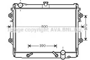 Радiатор охолодження (вир-во AVA)
