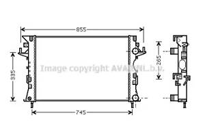 Радiатор охолодження (вир-во AVA)