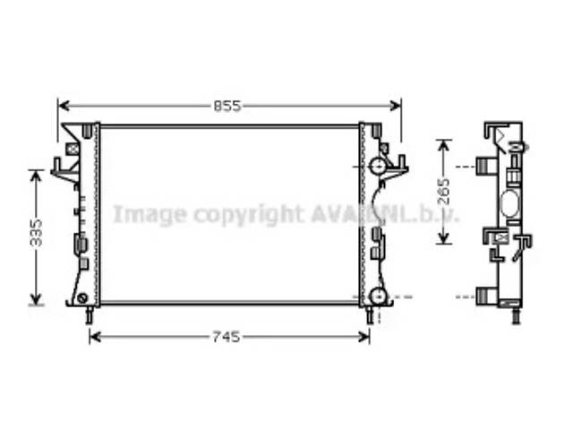 Радiатор охолодження (вир-во AVA)