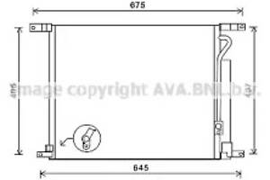 Радіатор охолодження (вир-во AVA)