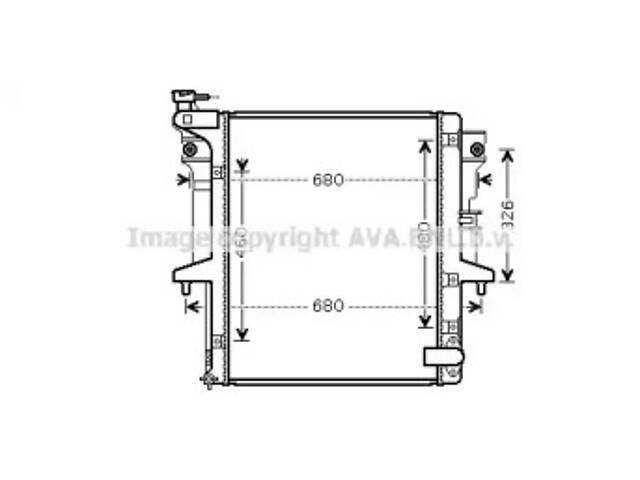 Радiатор охолодження (вир-во AVA)