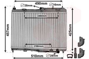 Радiатор охолодження (вир-во Van Wezel)