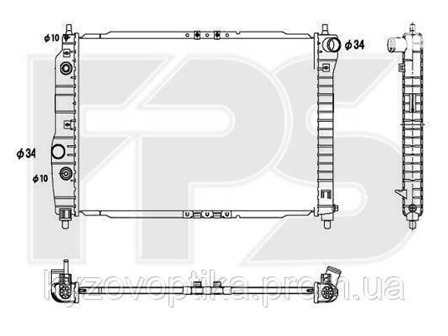 Радиатор охлаждения chevrolet aveo T250 1.5/1.6 (шевроле авео) 2006-2012