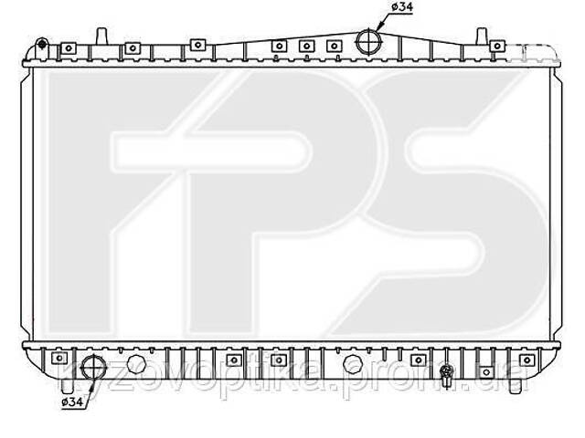 Радиатор охлаждения chevrolet lacetti 1,6/1,8 (шевроле лачетты) 2003-2013