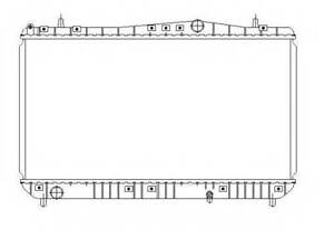 Радиатор охлаждения Chevrolet RezzoDaewoo Tacuma 1.6-2.0 00- NRF 53384 на DAEWOO TACUMA (KLAU, U100)
