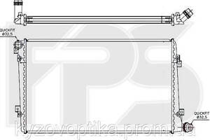 Радиатор охлаждения для volkswagen caddy 1.9Tdi M, KL+/- (фольксваген кадды) 2004-2010. (Fps)