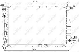 Радіатор охолодження двигуна , CHEVROLET (GM) Matiz 05-