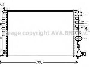 Радіатор охолодження двигуна ASTRAG 1.216V MT +AC 98- (Ava) AVA QUALITY COOLING OLA2255 на OPEL ASTRA G Наклонная задняя