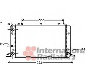 Радиатор охлаждения двигателя AUDI8090COUPE MT 86-94 (Van Wezel) VAN WEZEL 03002047 на AUDI 4000 (89, 89Q, 8A, B3)