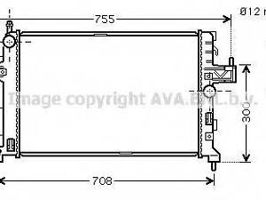 Радіатор охолодження двигуна CORSAC 137CDTi MTAT 03- (Ava) AVA QUALITY COOLING OLA2380 на VAUXHALL CORSA Mk II (C) (W5L,