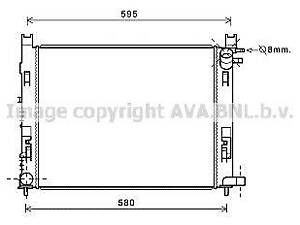 Радіатор охолодження двигуна Dokker 1.2 i + + AC 1112- (AVA) AVA QUALITY COOLING DAA2008 на DACIA LODGY